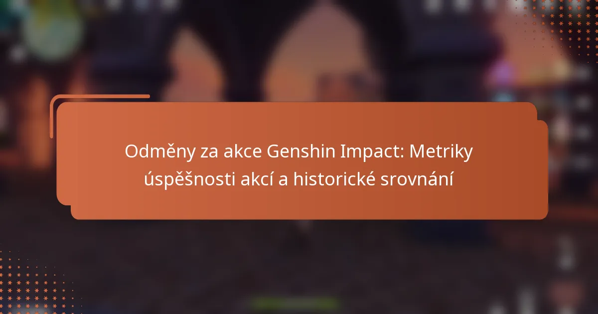 Odměny za akce Genshin Impact: Metriky úspěšnosti akcí a historické srovnání